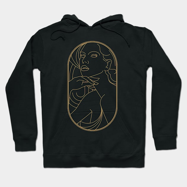 Beauty Artdeco 05 Hoodie by Cool Abstract Design